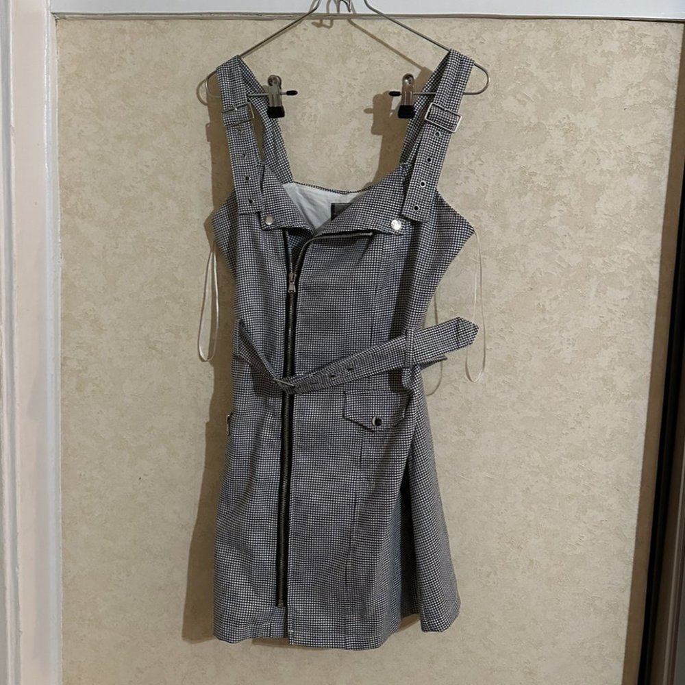 Honey Punch Zipper Plaid Dress